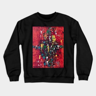 Abstract in red Crewneck Sweatshirt